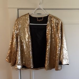 Gold sequin Baby Phat jacket